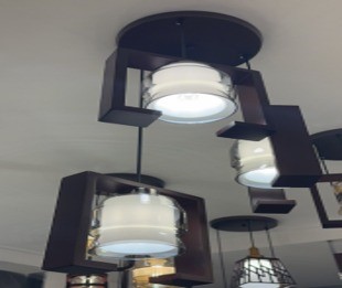Chandelier (E27*3 WOOD+GLASS)